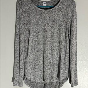 Old Navy Gray Blue Long Sleeve T-Shirt Relaxed Fit